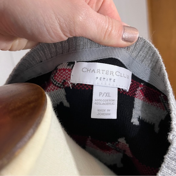 Charter club Scottie dog sweater - Picture 6 of 7